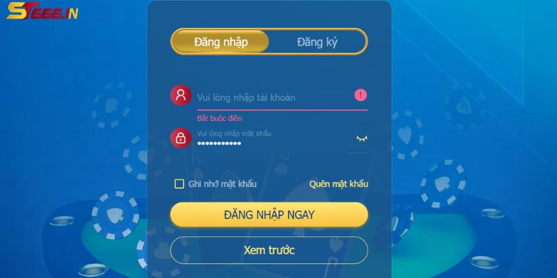 Hướng dẫn ST666 giúp người chơi dễ dàng đăng nhập tài khoản thành viên